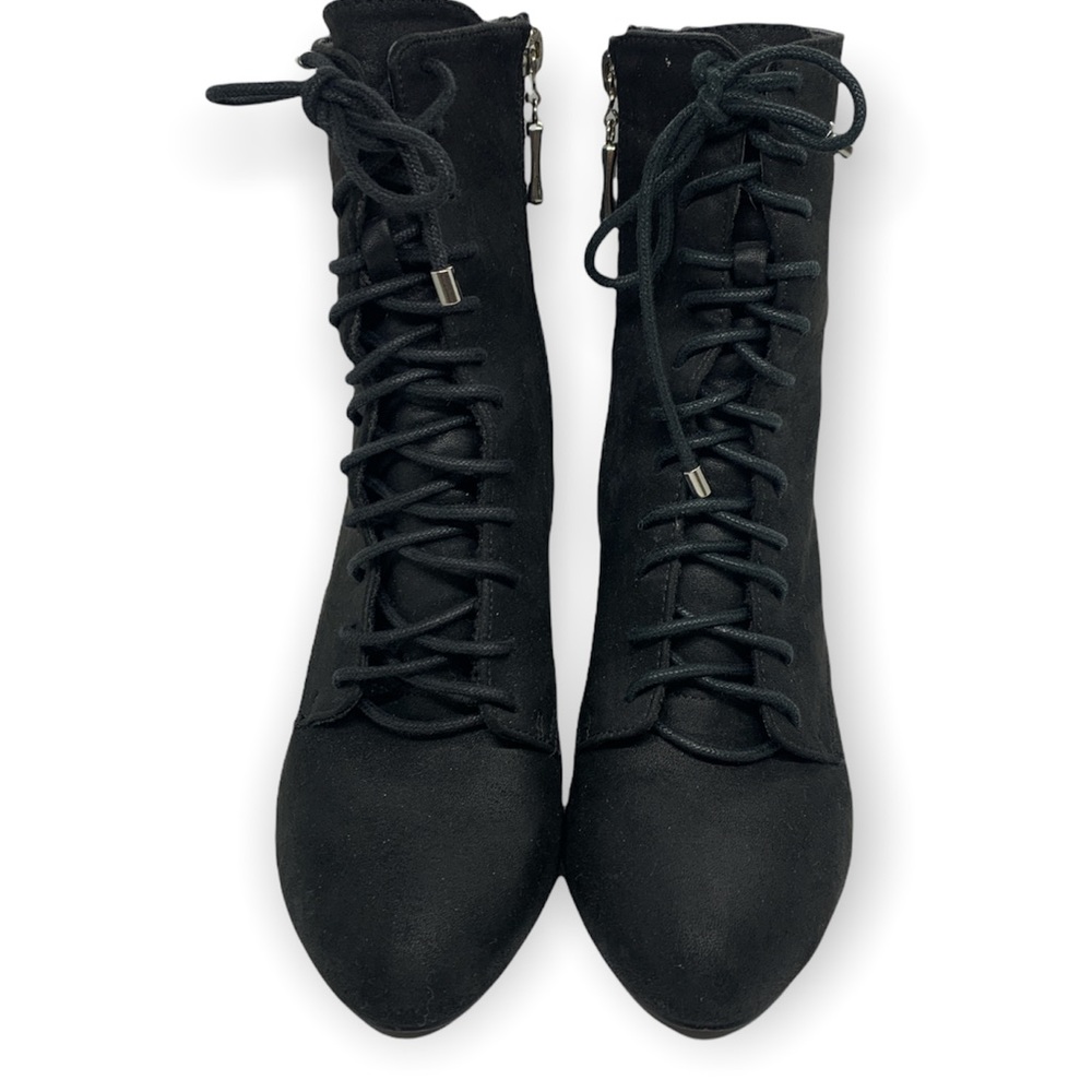 New York and company Black Lace-Up Bootie - Eva Mendes Collection Size 7 - Picture 3 of 5